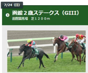 第48回 函館2歳S（GIII）